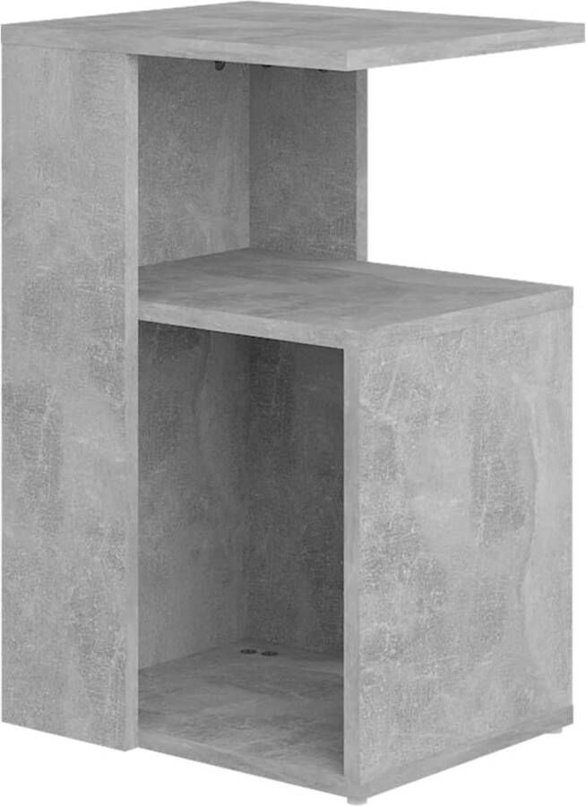Dolce Vita La Tafeltje Bijzettafel Accenttafel Multifunctionele tafel- Salontafel 36x30x56 cm spaanplaat betongrijs