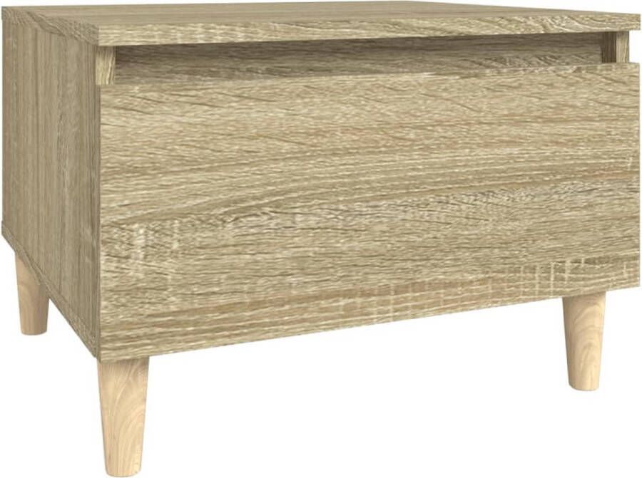 Dolce Vita La Tafeltje Bijzettafel Accenttafel Multifunctionele tafel- Salontafel 50x46x35 cm bewerkt hout hoogglans wit - Foto 2
