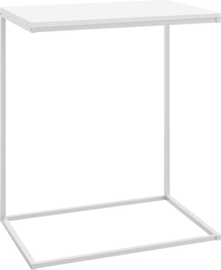 Dolce Vita La Tafeltje Bijzettafel Accenttafel Multifunctionele tafel- Salontafel 55x35x66 cm bewerkt hout wit