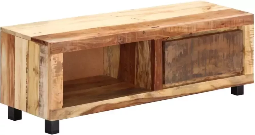 Dolce Vita La Tv-kast Mediameubel Tv-standaard Tv-tafel Televisiemeubel Tv-opbergkast 100x30x33 cm massief gerecycled hout