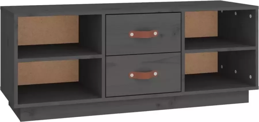 Dolce Vita La Tv-kast Mediameubel Tv-standaard Tv-tafel Televisiemeubel Tv-opbergkast 100x34x40 cm massief grenenhout honingbruin