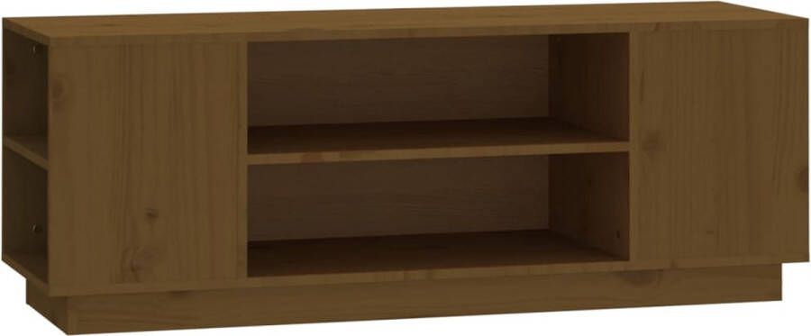 Dolce Vita La Tv-kast Mediameubel Tv-standaard Tv-tafel Televisiemeubel Tv-opbergkast 110x35x40 5 cm massief grenenhout grijs