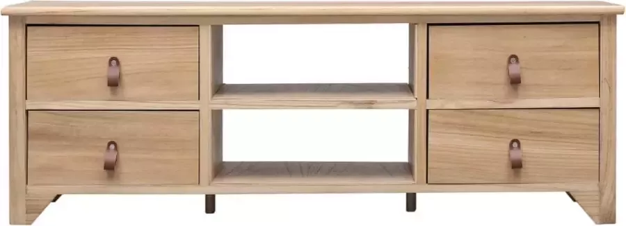Dolce Vita La Tv-kast Mediameubel Tv-standaard Tv-tafel Televisiemeubel Tv-opbergkast 115x30x40 cm paulowniahout