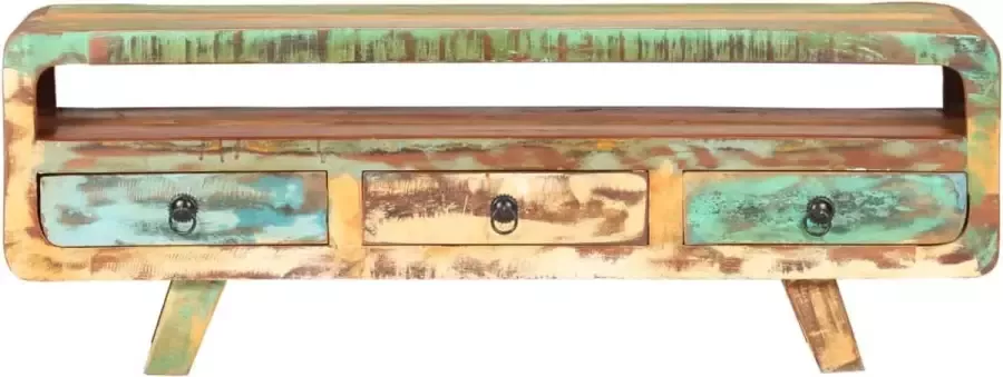 Dolce Vita La Tv-kast Mediameubel Tv-standaard Tv-tafel Televisiemeubel Tv-opbergkast 117x30x41 cm massief gerecycled hout