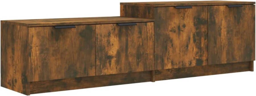 Dolce Vita La Tv-kast Mediameubel Tv-standaard Tv-tafel Televisiemeubel Tv-opbergkast 158 5x36x45 cm bewerkt hout gerookt eikenkleurig