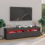 Dolce Vita La Tv-kast Mediameubel Tv-standaard Tv-tafel Televisiemeubel Tv-opbergkasten 2 st met LED-verlichting 60x35x40 cm betongrijs - Thumbnail 1