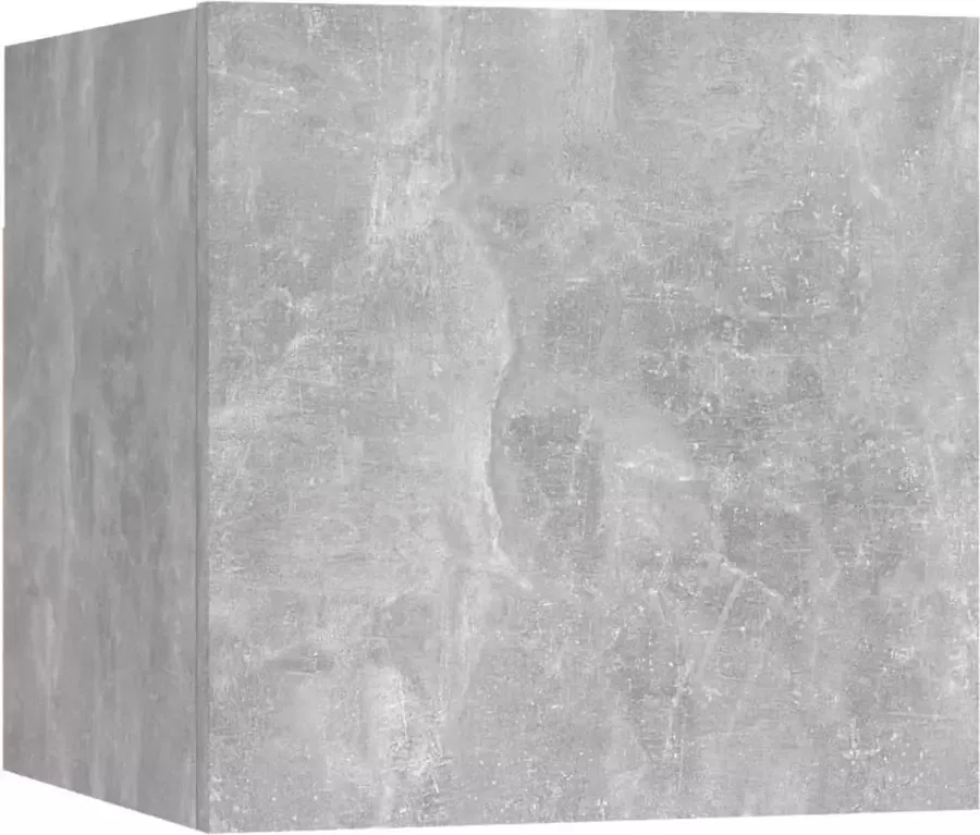Dolce Vita La Tv-meubelwand Wandplank voor televisie Tv-bevestigingssysteem voor aan de muur 30 5x30x30 cm betongrijs