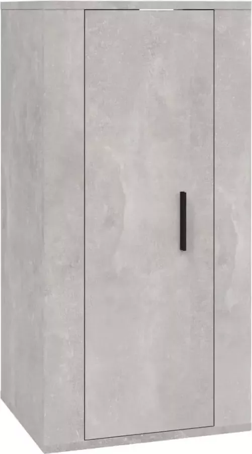 Dolce Vita La Tv-meubelwand Wandplank voor televisie Tv-bevestigingssysteem voor aan de muur 40x34 5x80 cm betongrijs