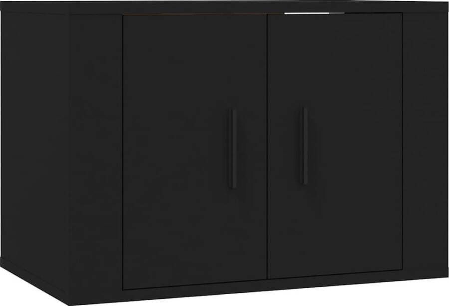 Dolce Vita La Tv-meubelwand Wandplank voor televisie Tv-bevestigingssysteem voor aan de muur 57x34 5x40 cm zwart