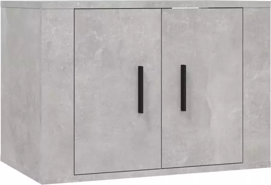 Dolce Vita La Tv-meubelwand Wandplank voor televisie Tv-bevestigingssysteem voor aan de muur 57x34 5x40 cm betongrijs