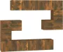 Dolce Vita La Tv-meubelwand Wandplank voor televisie Tv-bevestigingssysteem voor aan de muur bewerkt hout betongrijs - Thumbnail 2