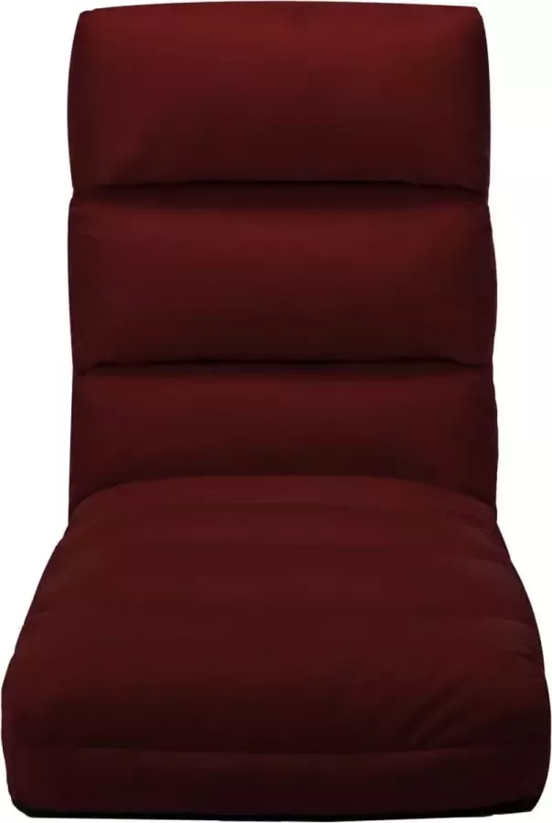 Prolenta Premium INFIORI Vloerstoel inklapbaar kunstleer wijnrood