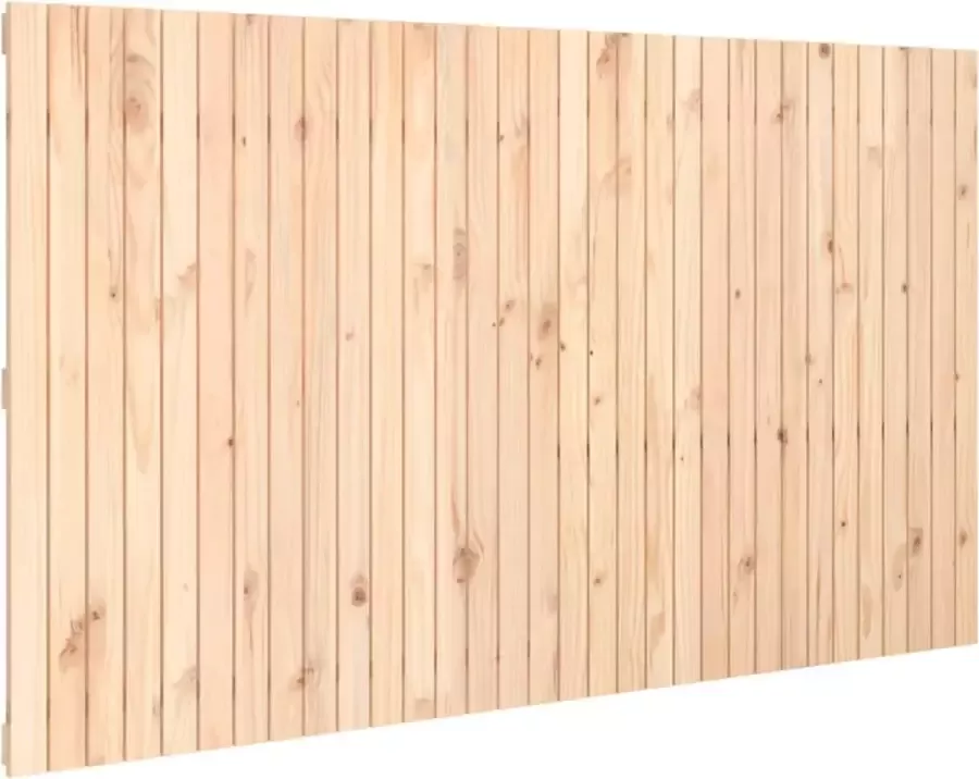 Dolce Vita La Wandhoofdbord Muurbevestigd hoofdbord aan de wand Hoofdeinde bevestigd aan de muur 204x3x80 cm grenenhout honingbruin