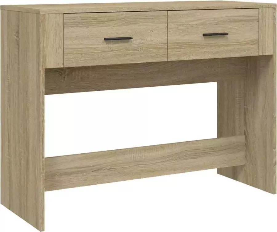 Dolce Vita La Wandplank Opklaptafel Wandmeubel Dressoir tafel Kaptafel 100x39x75 cm bewerkt hout sonoma eikenkleurig