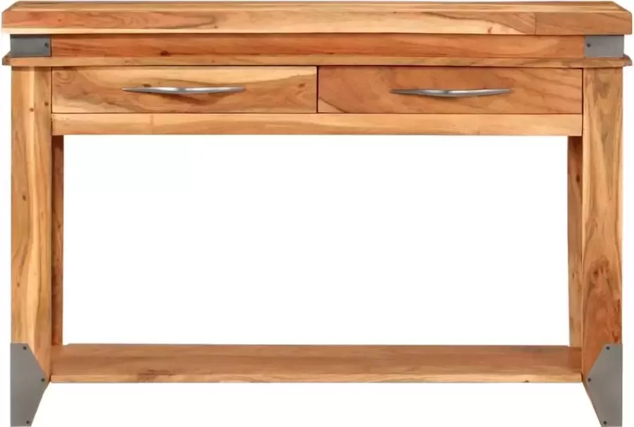 Dolce Vita La Wandplank Opklaptafel Wandmeubel Dressoir tafel Kaptafel 110x34x74 cm massief acaciahout