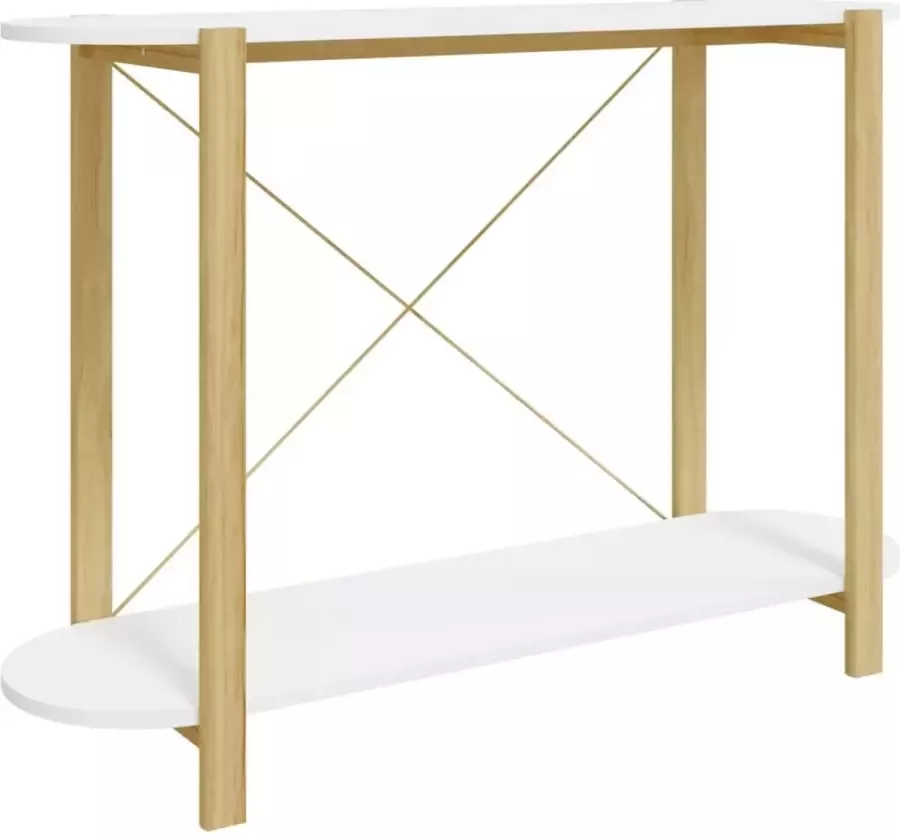 Dolce Vita La Wandplank Opklaptafel Wandmeubel Dressoir tafel Kaptafel 110x38x75 cm bewerkt hout wit