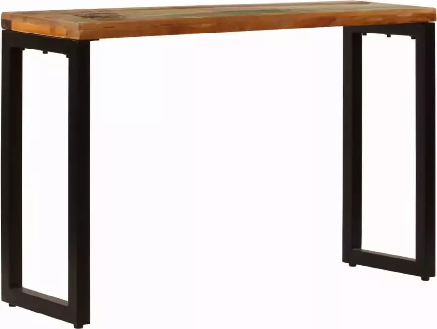 Dolce Vita La Wandplank Opklaptafel Wandmeubel Dressoir tafel Kaptafel 120x35x76 cm massief gerecycled hout en staal