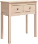 Dolce Vita La Wandplank Opklaptafel Wandmeubel Dressoir tafel Kaptafel 70x35x75 cm massief grenenhout wit - Thumbnail 1