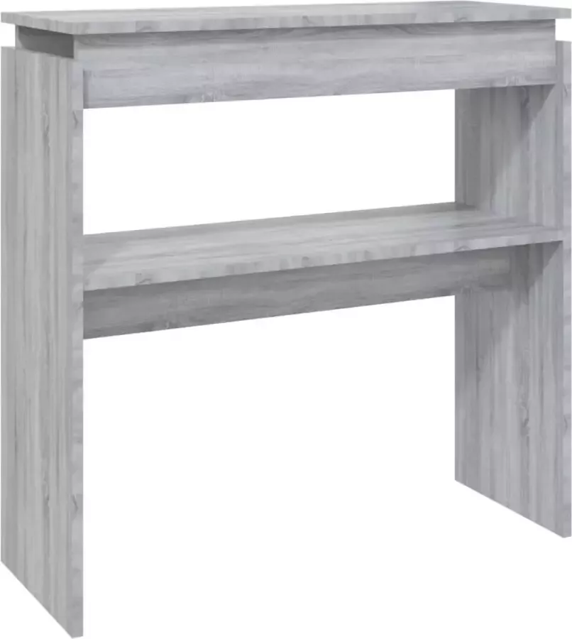 Dolce Vita La Wandplank Opklaptafel Wandmeubel Dressoir tafel Kaptafel 80x30x80 cm bewerkt hout grijs sonoma eikenkleurig