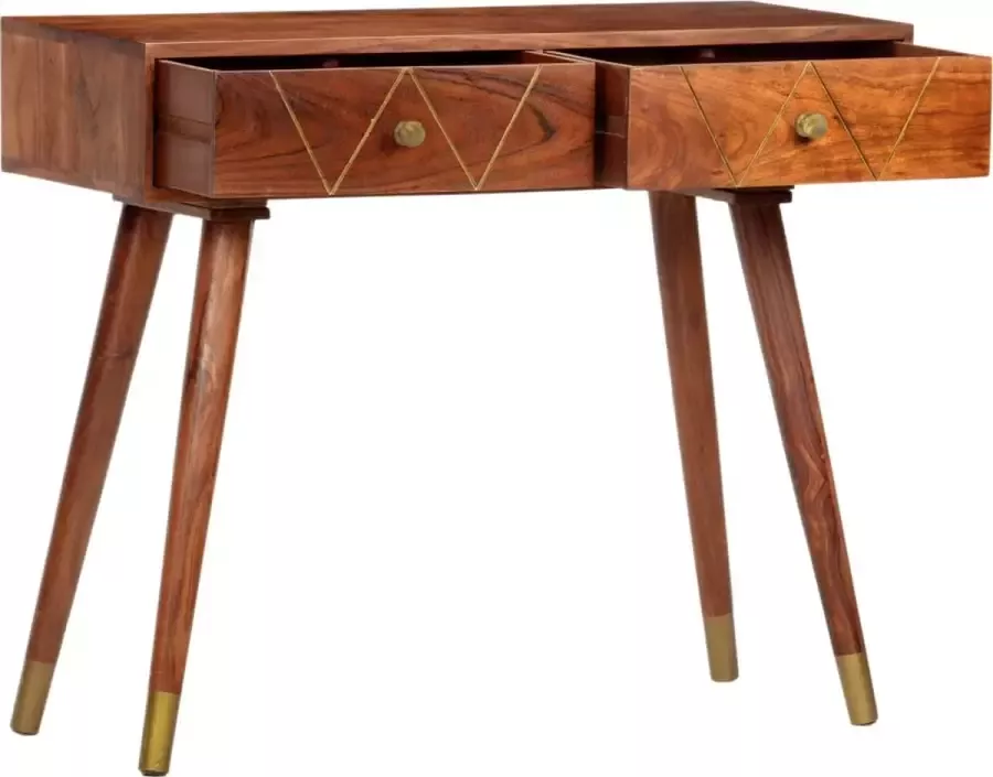 Dolce Vita La Wandplank Opklaptafel Wandmeubel Dressoir tafel Kaptafel 90x35x76 cm massief acaciahout