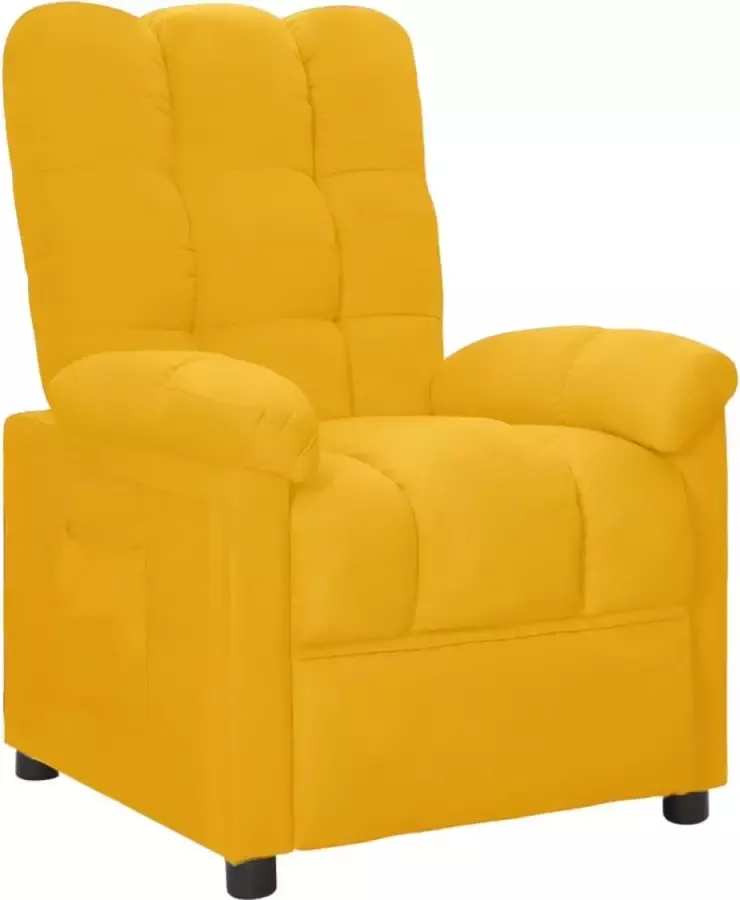 Dolce Vita La Zetel Leunstoel Clubstoel Comfortstoel Relaxzetel verstelbaar elektrisch stof geel