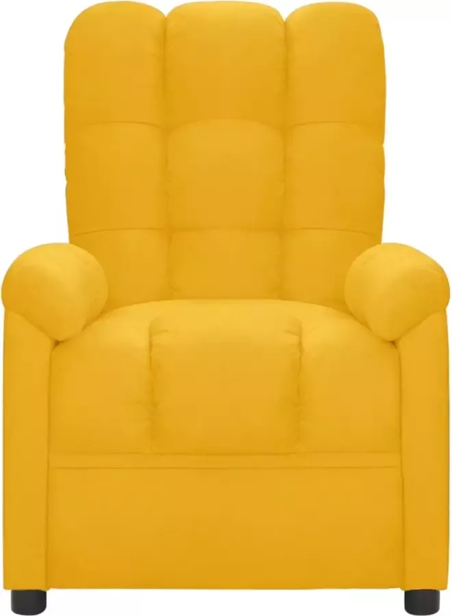 Dolce Vita La Zetel Leunstoel Clubstoel Comfortstoel Relaxzetel verstelbaar stof geel