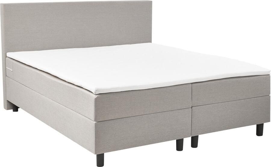 Dolcezza Riga Boxspring Set Beige 180X200 7-Zone Pocketvering Matras met 8cm topper Modern Eenvoudig Design + twee gratis hoogwaardig kussen als cadeau - Foto 2
