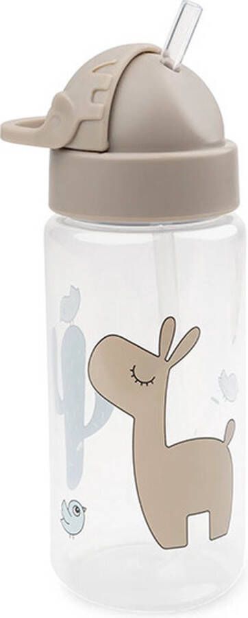 Done By Deer Siliconen drinkbeker met rietje Lalee sand