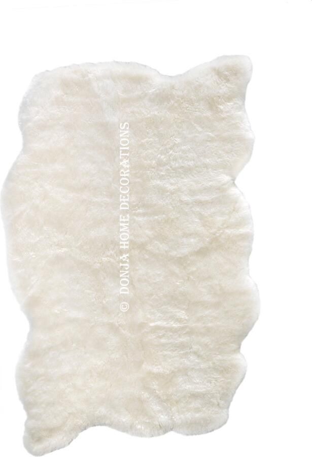 Donja-HD design vloerkleed IJslands Lamsvacht. Nederlands merk. zachte geschoren wol. Natuurlijke randen. Geheel hand gemaakt