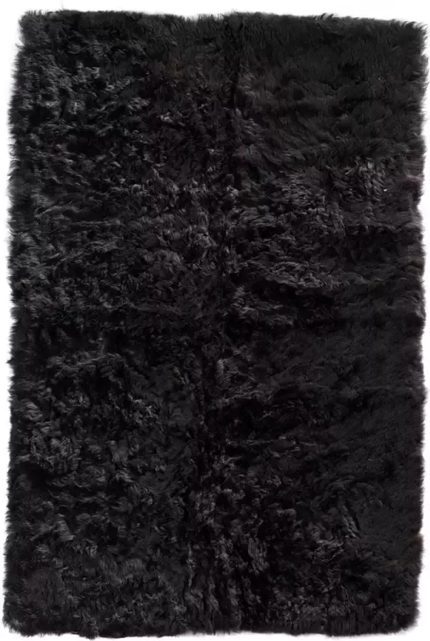 Donja HD IJslands lamsvacht schapenvacht vloerkleed tapijt natuurzwart bruin - Foto 2