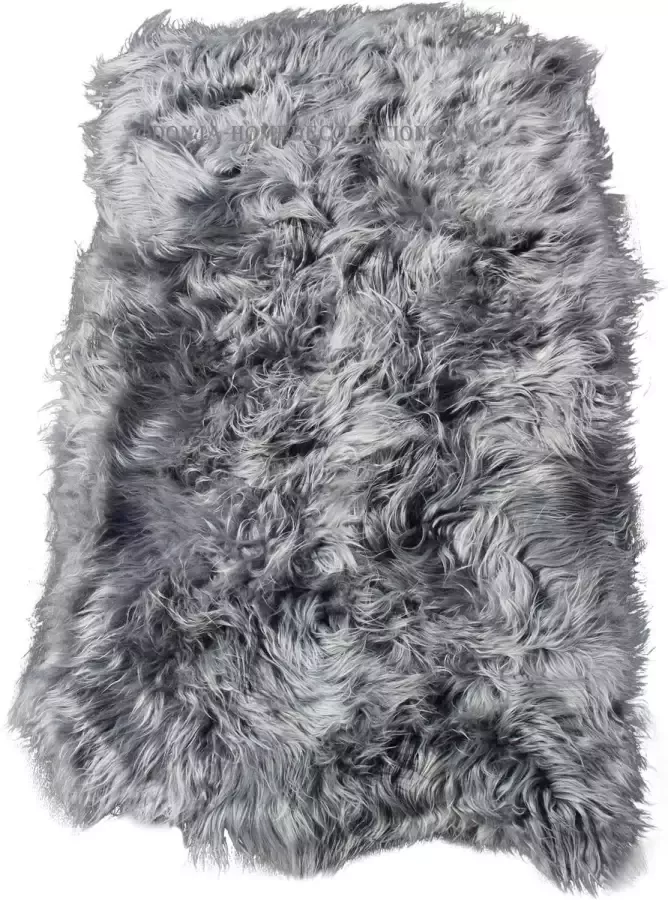 Donja HD vloerkleed IJslands schapenvacht tapijt grijs