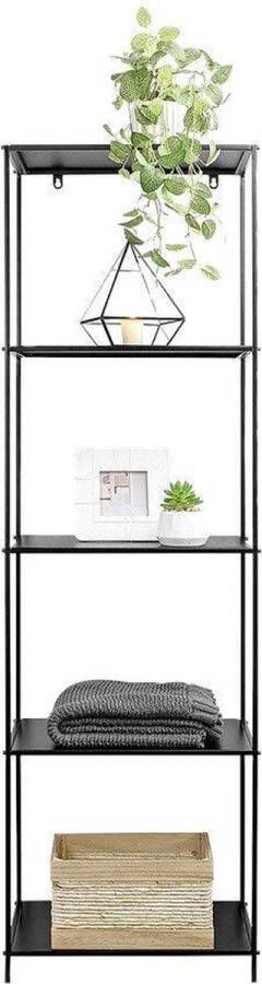 DONLEY Metalen wandkast Metaal Wandkast Kast Stelling 46 x 30 x 150 cm