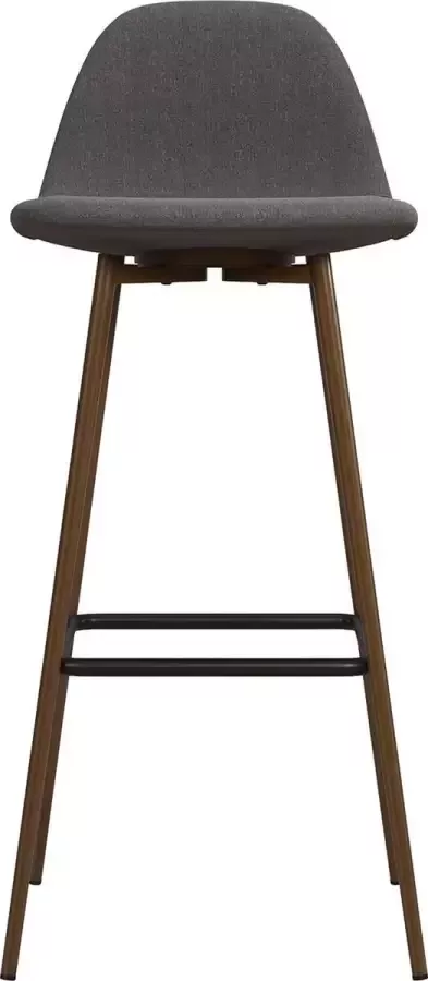 Dorel Home Copley Barkruk in linnen donkergrijs