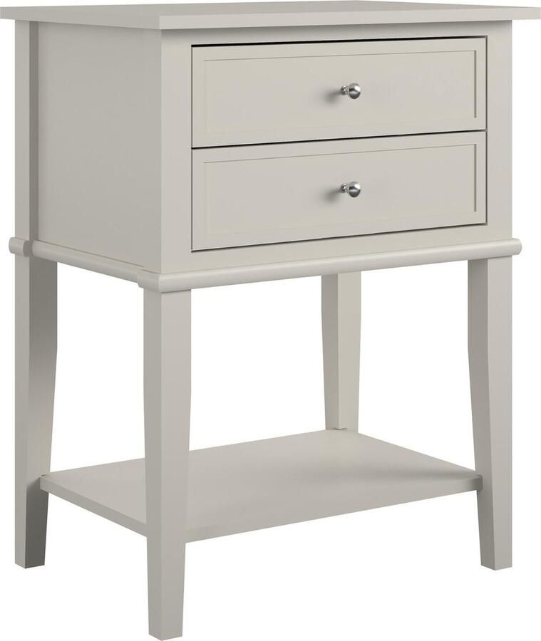 Dorel Home Franklin Salontafel met 2 lades in taupe MDF