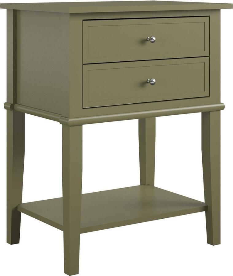 Dorel Home Franklin Salontafel met 2 lades in MDF olijfgroen