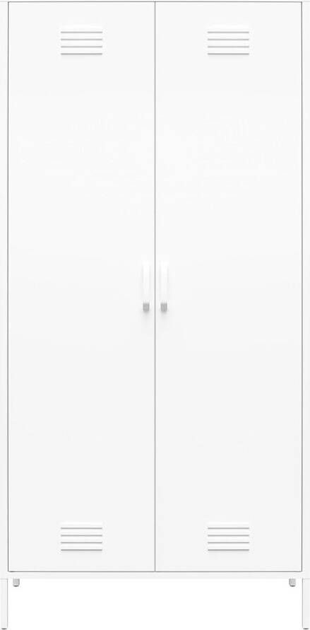 Dorel Home Mission District Kast met 2 deuren in metaal wit - Foto 2