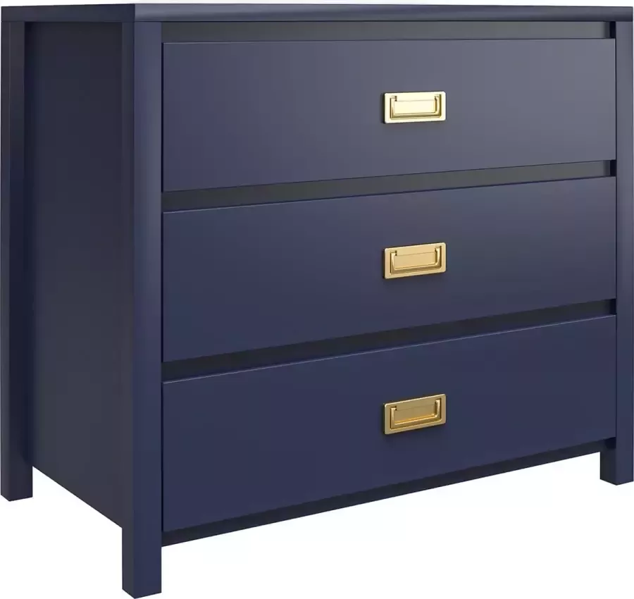 Dorel Home Ladekast met 3 lades in MDF marineblauw