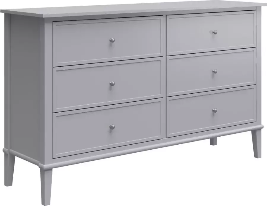 Loft24 Franklin|Dressoir met 6 lades in MDF Grijs - Foto 2