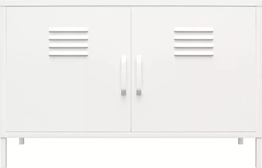 Dorel Home Mission District Kast met 2 deuren in metaal wit - Foto 5