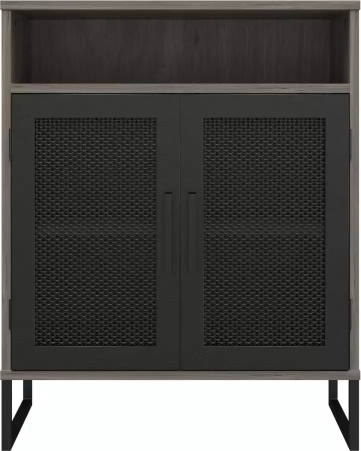 Dorel Home Purdue Opbergkast met 2 deuren in MDF grijs eiken