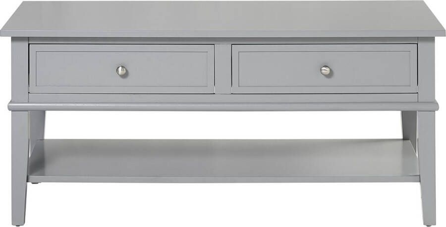 Loft24 Franklin Koffietafel met 2 Laden in Grijs MDF - Foto 2