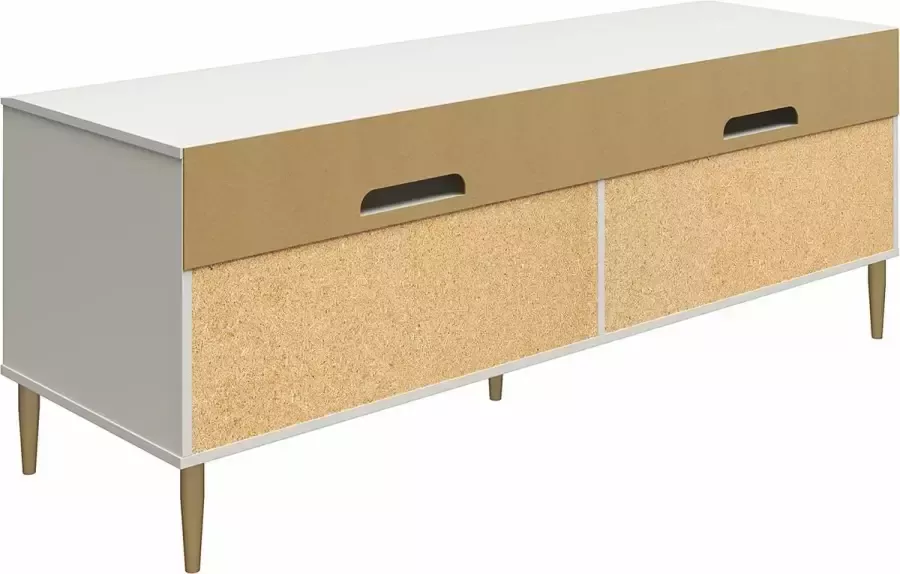 Loft24 Daphne|TV-meubel met 4 deuren in MDF taupe