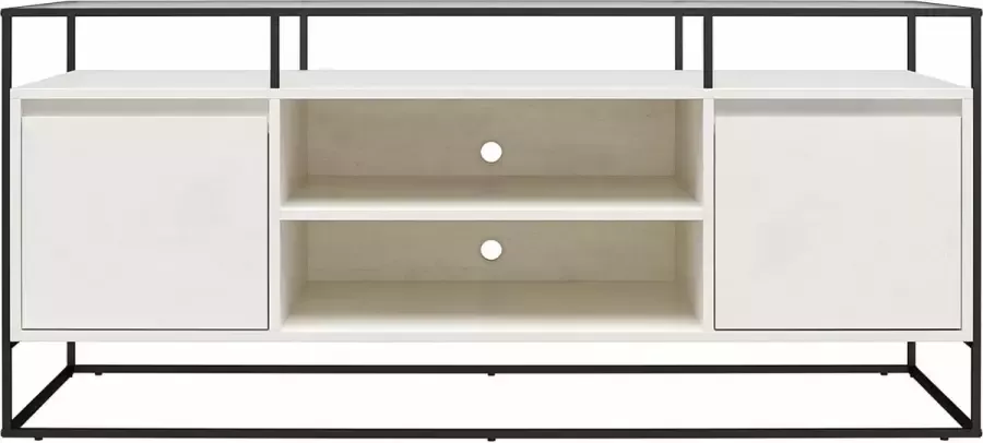 Loft24 Camley|TV-meubel in glas en basis in MDF pleister - Foto 2