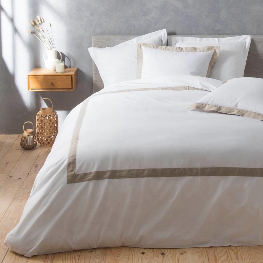 DOUCEUR D'INTERIEUR Complete bed linen with linen blend LAURALINE 240 x 220 cm