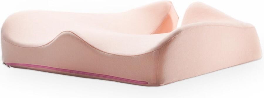 Dplies Ergonomisch Roze Zitkussen met Traagschuim Rug- & Stoelondersteuning Orthopedisch Design Geschikt voor Bureaustoel Autostoel Rolstoel Comfortabel Ademend en Stijlvol