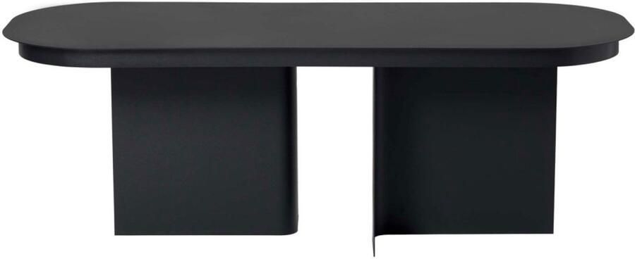 Drawer Toko Ovale salontafel van metaal 120x44 cm