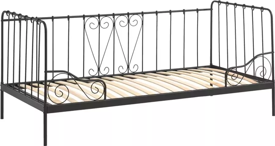 Dream Tree Kajuitbed 90x200 cm Flora Zwart