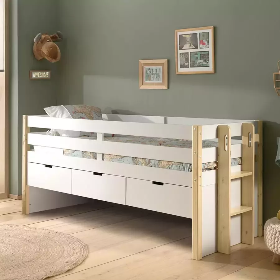 Dream Tree Kajuitbed 90 x 200 cm Layla Wit H100 cm