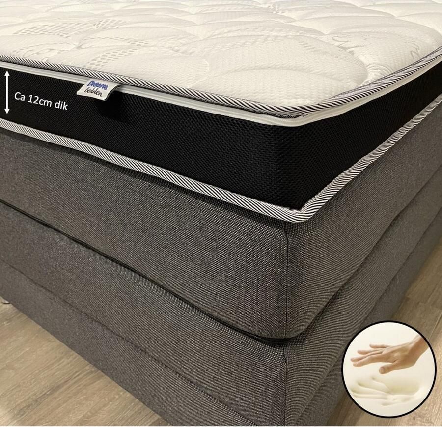 Dreambedden Hilton Hotel Topper 160x220 ZACHT Nasa Traagschuim ca. 12 cm dik Cool & Fresh