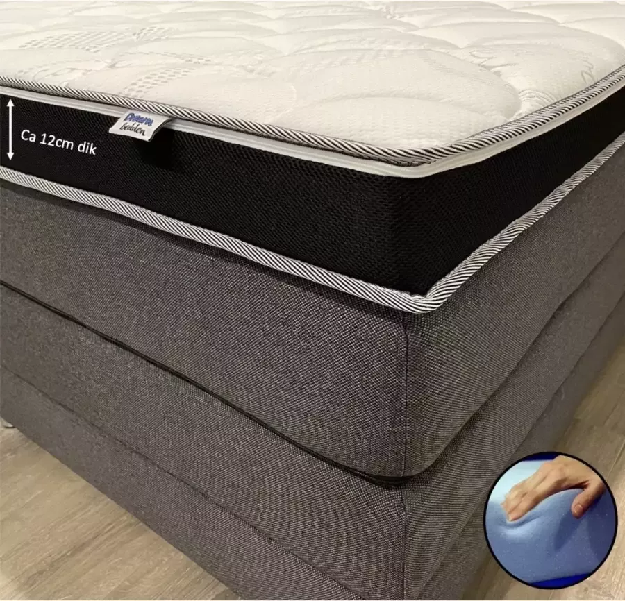 Dreambedden Hilton Hotel Topper 130x190 Medium HR60 Koudschuim ca. 12 cm dik Cool & Fresh